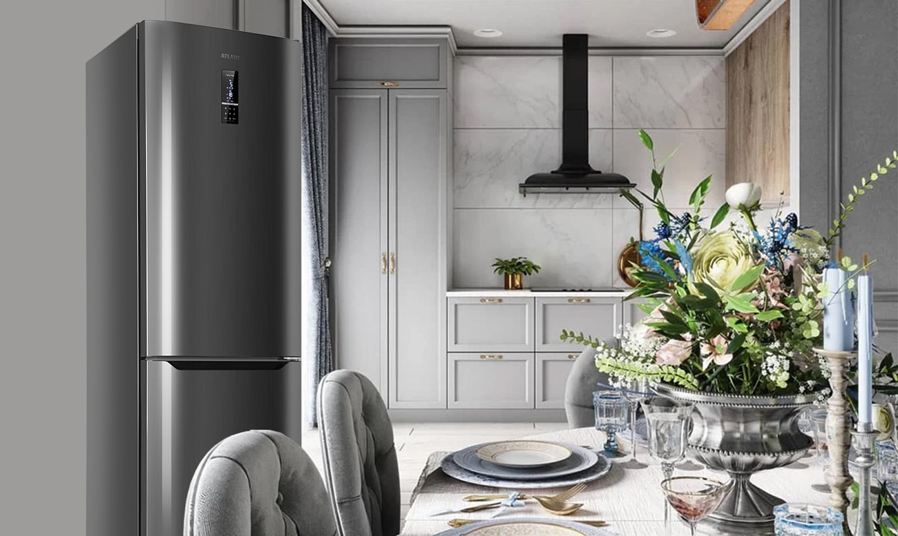 Дизайн кухни с холодильником: 17+ фото идей